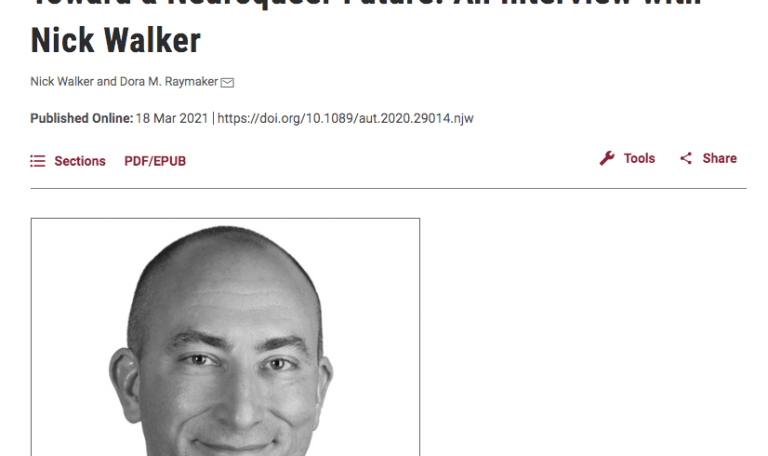 ADA HOFFMANN'IN NICK WALKER YAZAR RÖPORTAJI