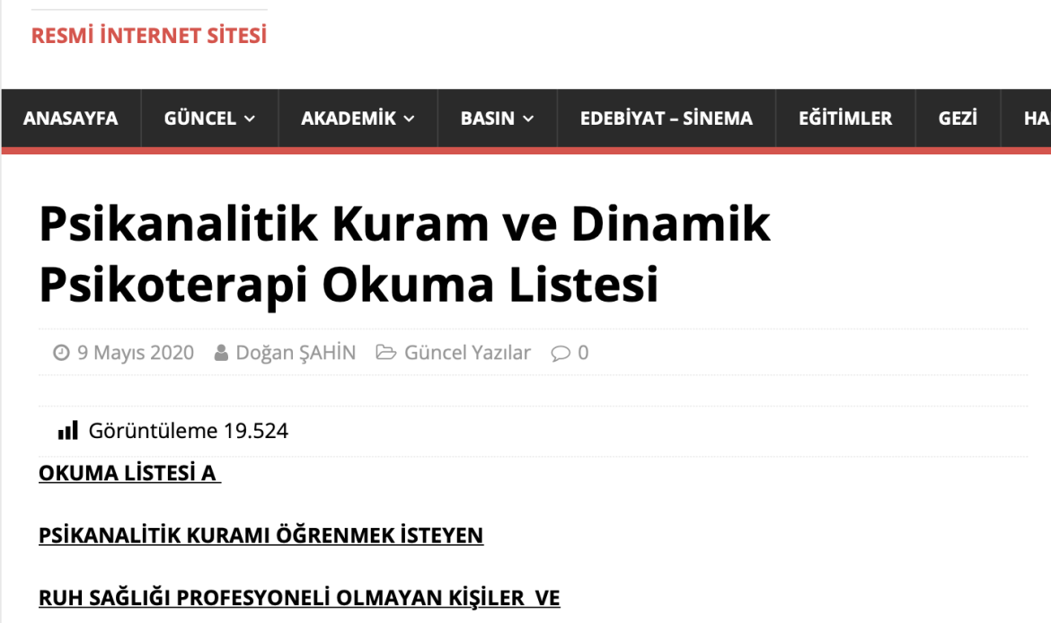 https://drdogansahin.com/psikanalitik-kuram-ve-dinamik-psikoterapi-okuma-listesi/