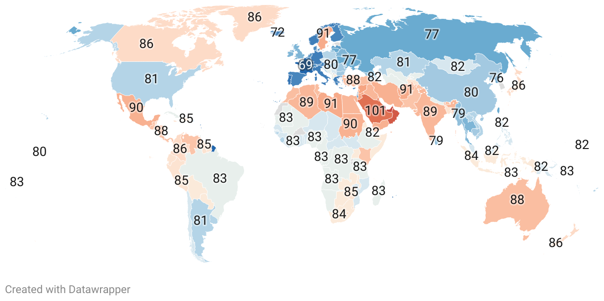 Autism Rates by Country 2025